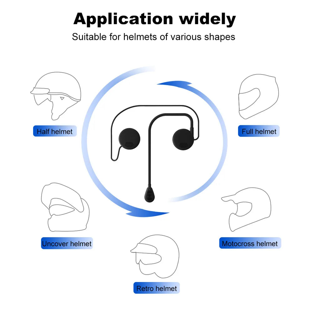 Bluetooth Helmet Headset Speaker